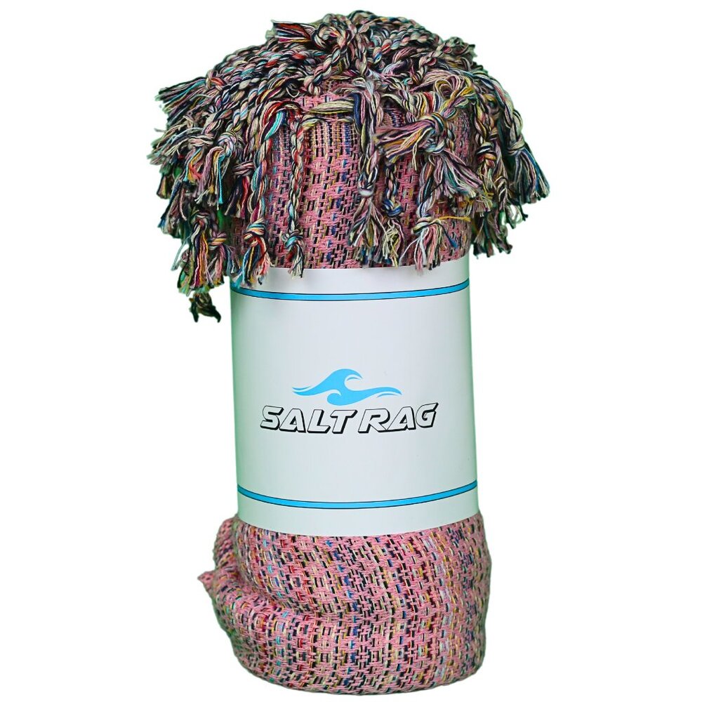Salt Rag Beach Towel - "Pink Hippie Rag" [Sand Free Turkish Beach Towel]